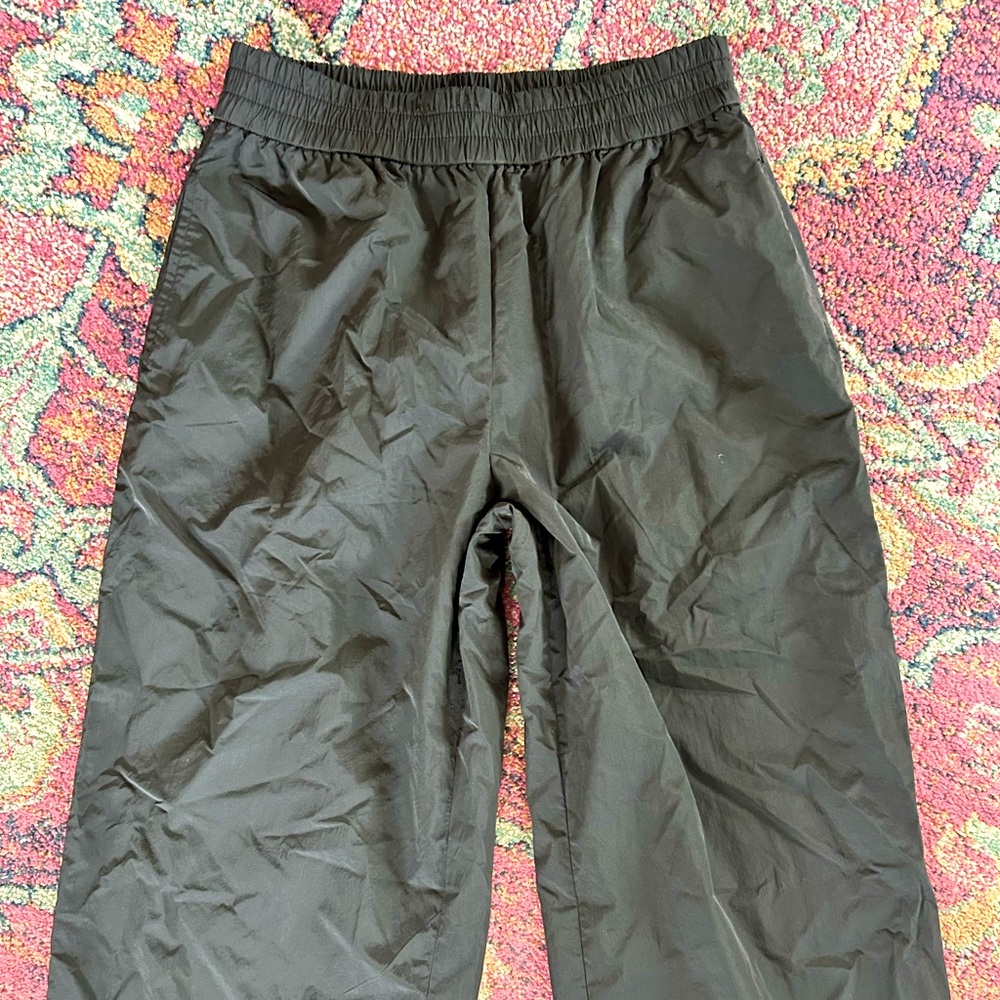 Open Edit | Women’s Black Wide Leg Elastic Waist Pull On Lined Krinkle Pants, S - Picture 6 of 13